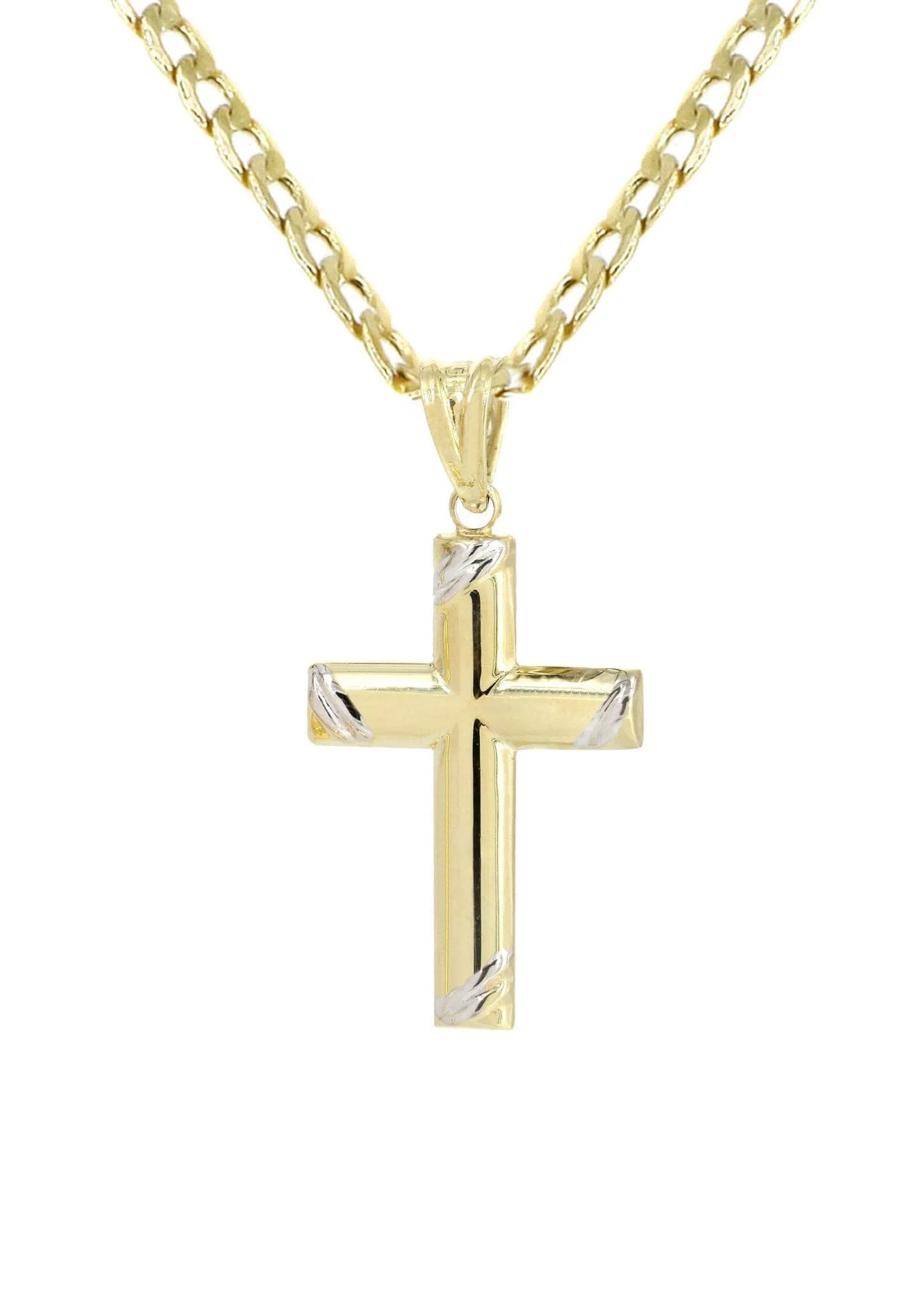 10K Gold Cross  Necklace For Men | 5.55 Grams