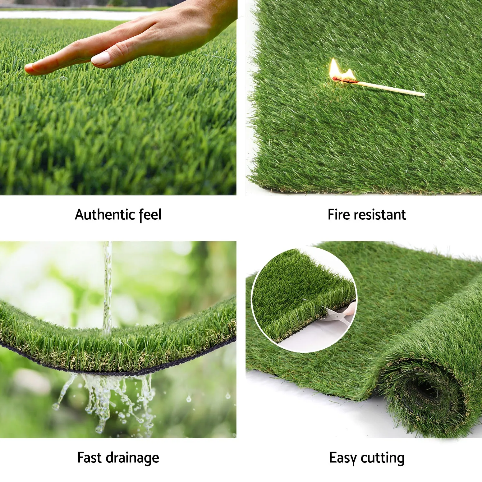30mm 4-Tone Synthetic Grass Set 40SQM - Primeturf