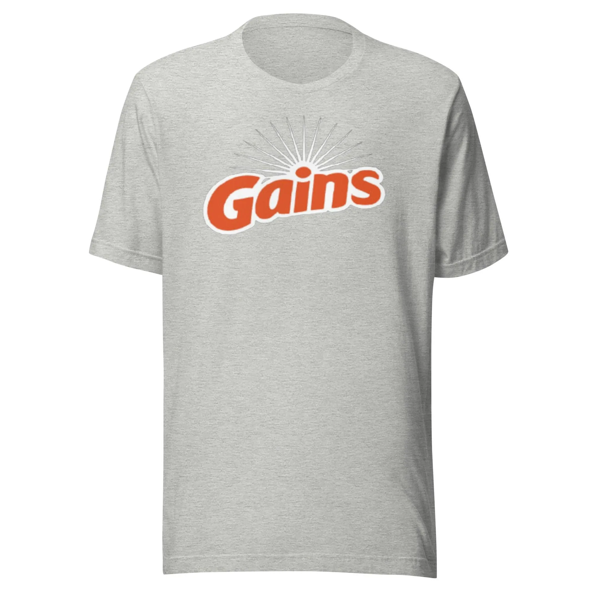 Fitness and Training T-Shirt Gains Ultra Soft 100% Cotton Unisex Crew Neck Top