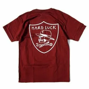HARD LUCK S/S T-SHIRT - HARD SIX BURGUNDY