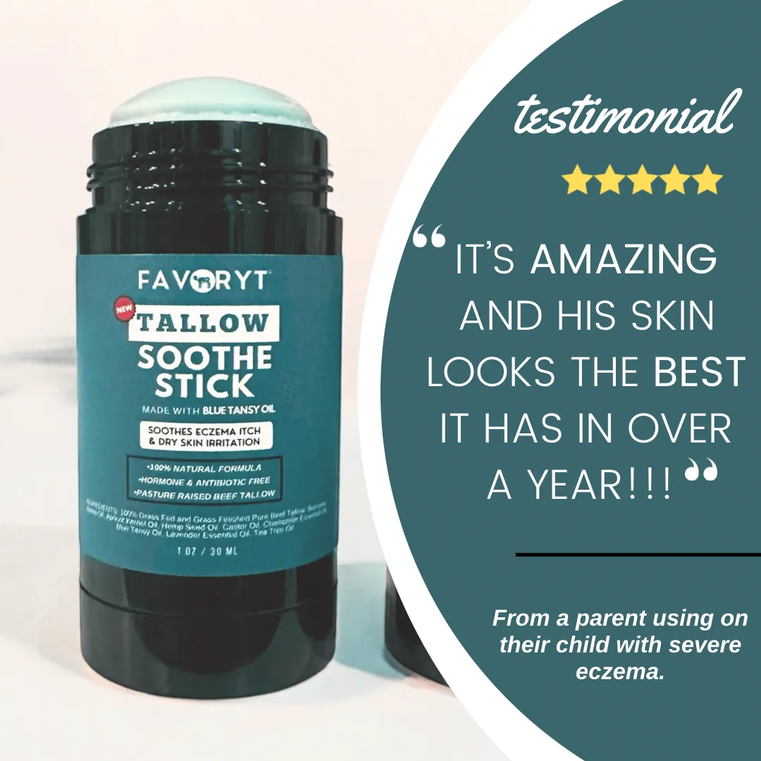 *New Tallow Soothe Stick Skin Balm Stick for Eczema and Dry, Cracked Skin, Soothing effect for itch and irritation