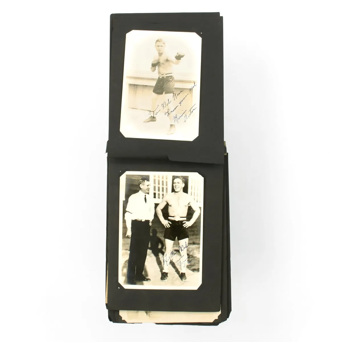 Original U.S. Navy USS California 1926 Fleet Boxing Championship Belt with Photo Album - Bobby Near